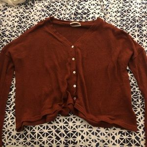 Burnt orange sweater